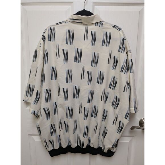 Vintage Alan Stuart 3XL Abstract Pullover Shirt - 90s Style - Picture 2 of 10